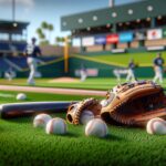 Blue Jays players practicing bunting during spring training