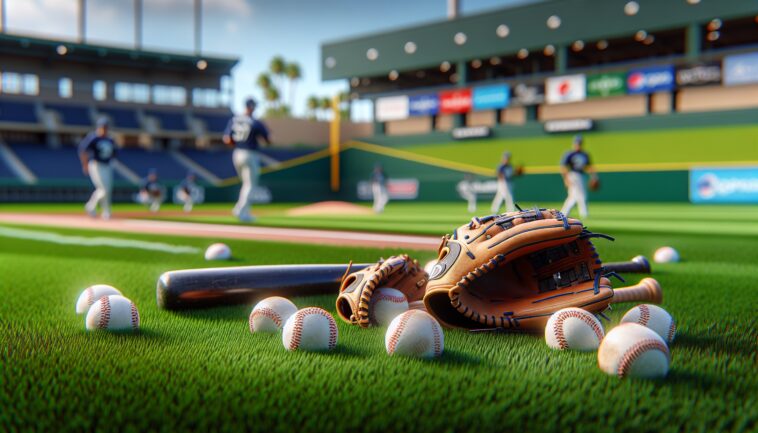Blue Jays players practicing bunting during spring training