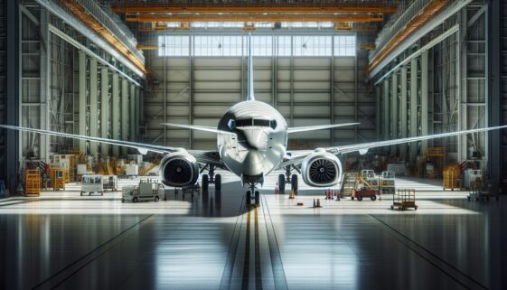 Boeing 737 MAX aircraft at US airport during trade tensions
