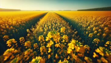 Farmers harvesting canola in Canada amidst trade issues