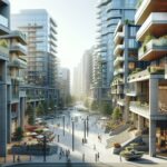 Vancouver cityscape with a focus on political activism against antisemitism