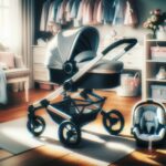 New parents with essential baby gear at a shower