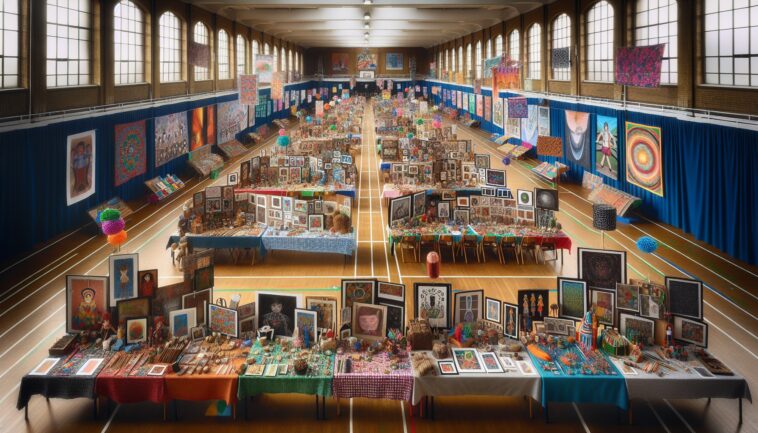 Colorful scene from the Fanfaire festival in NYC