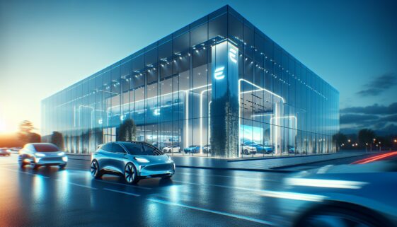 Image depicting rising violence at Tesla dealerships