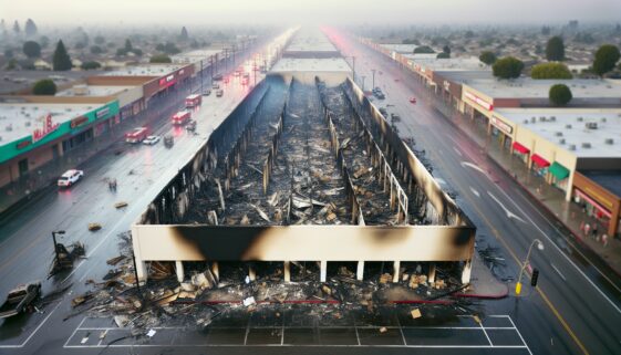 Fire damage at Hamilton strip mall affecting multiple stores