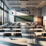 Students debating free speech issues in a classroom