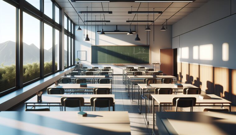 Students debating free speech issues in a classroom