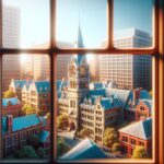 Harvard University campus illustrating funding freeze issues