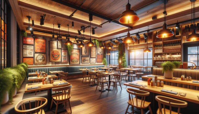 Hooters restaurant showcasing its new branding and menu