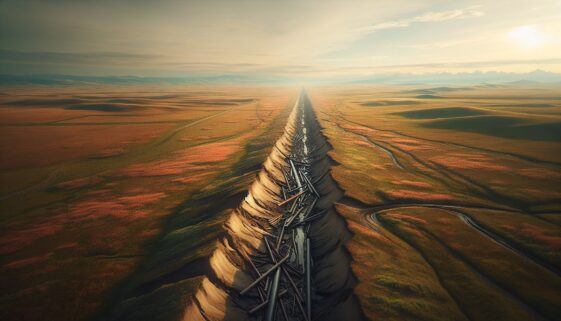 Visual representation of Keystone pipeline rupture effects