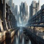 Immagine dell'anime Lazarus ambientato in un mondo distopico