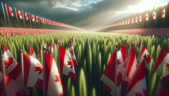 Rally in Manitoba showcasing Canadian pride and unity