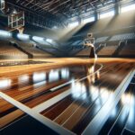 NCAA Women's Final Four teams competing fiercely