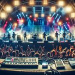 A vibrant playlist featuring new music tracks for the week