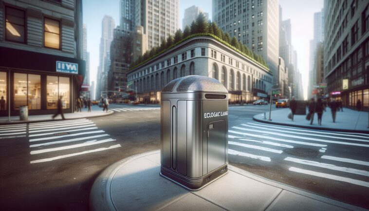 Spaceship bins designed to combat rats in New York City