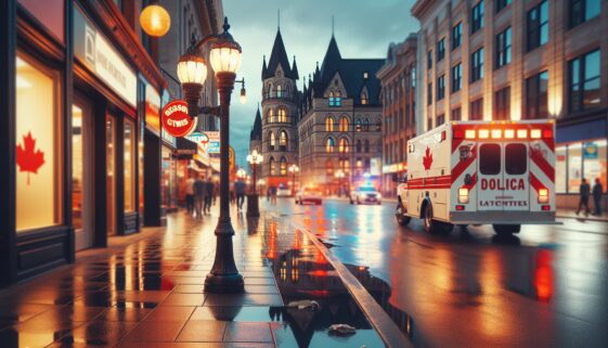 Scene of the tragic shooting incident in Ottawa