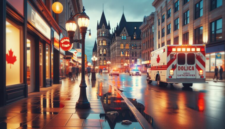 Scene of the tragic shooting incident in Ottawa