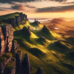 Pete Davidson and Elsie Hewitt enjoying a scenic view in Scotland