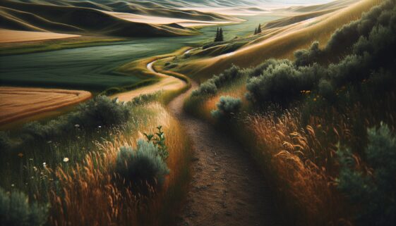 Community members working on Lethbridge coulee trails