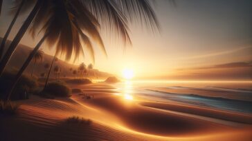 Couple enjoying a romantic vacation together