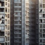 Senior couple facing financial difficulties outside their apartment