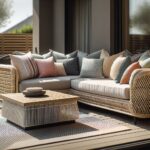 Elegant patio furniture enhancing outdoor living area