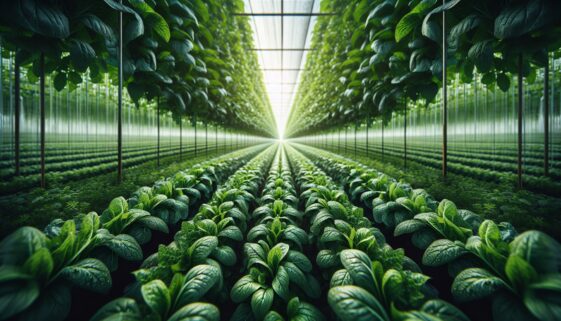 Fresh vegetables from local farms in a market setting