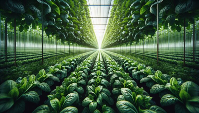 Fresh vegetables from local farms in a market setting
