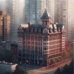 Vancouver skyline with property assessment documents