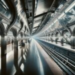 AI surveillance technology in New York City subway station