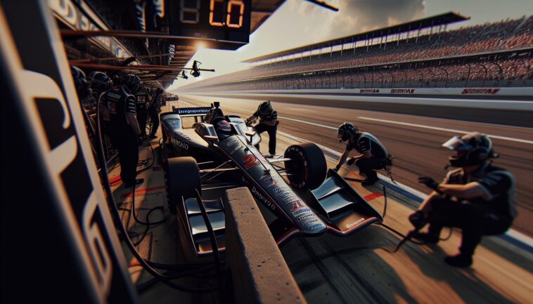 Alex Palou celebrates his victory at the 2025 Indy 500