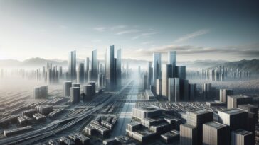 Visual representation of AI infrastructure development in America