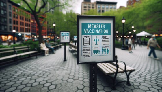 Infographic on Canada's measles elimination challenges
