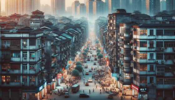 Graph illustrating China's economic challenges due to trade tensions