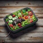 Dead rat discovered in a takeout salad container