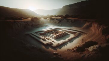 Archaeological site revealing a medieval king's skull