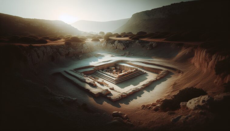 Archaeological site revealing a medieval king's skull