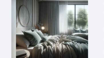 Soft eucalyptus sheets on a stylish bed for Gen-Z
