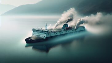Former BC Ferries ship on fire near Mission, B.C.