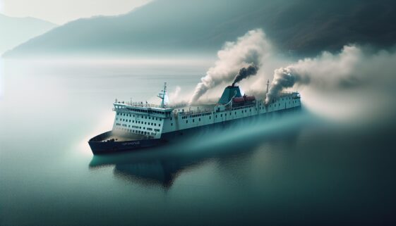 Former BC Ferries ship on fire near Mission, B.C.