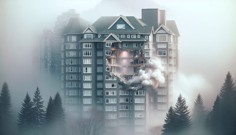Firefighters responding to a hotel fire in Vancouver