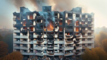 Major fire incident at a seniors' apartment building