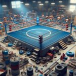 Jasper Troy in azione sul ring di wrestling WWE