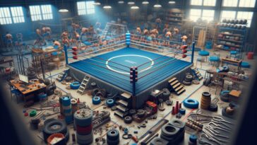 Jasper Troy in azione sul ring di wrestling WWE