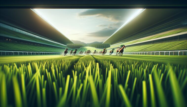 Un cavallo in corsa durante il Kentucky Derby