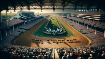 Cavalli in corsa al Kentucky Derby, un evento tradizionale