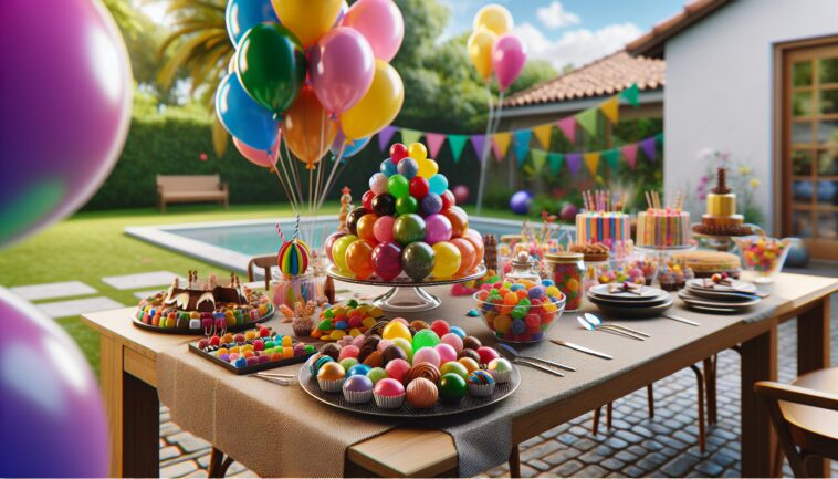 Extravagant birthday party with luxurious decorations