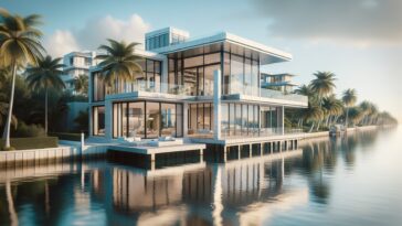Stunning architectural gem by the waterfront in Golden Beach