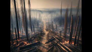 Wildfire smoke and devastation in Manitoba
