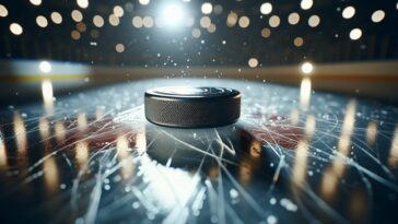 Giocatori dei Maple Leafs festeggiano una vittoria nei playoff